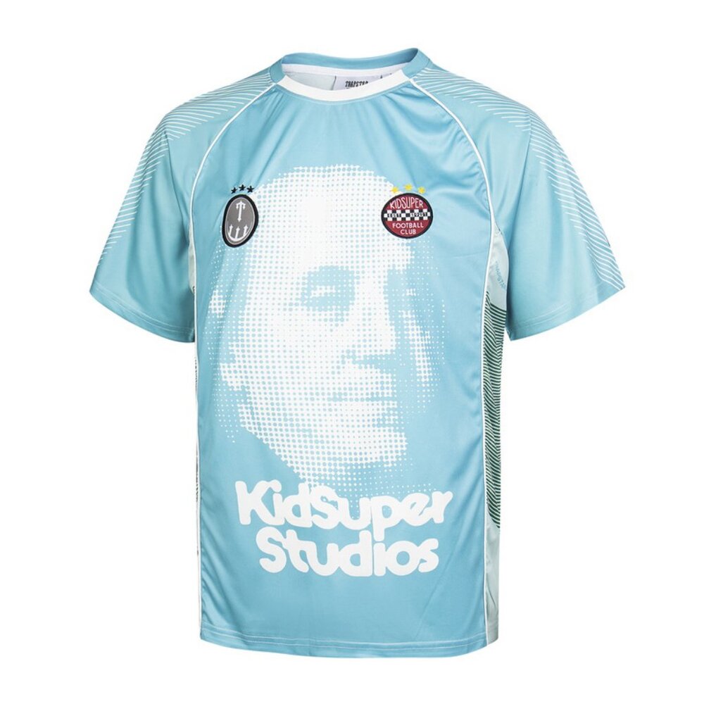 Trapstar  Light Blue Portrait Print Sport T Shirt